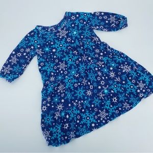 Garnet Hill Kids Size 2-3 Snowflake Dress